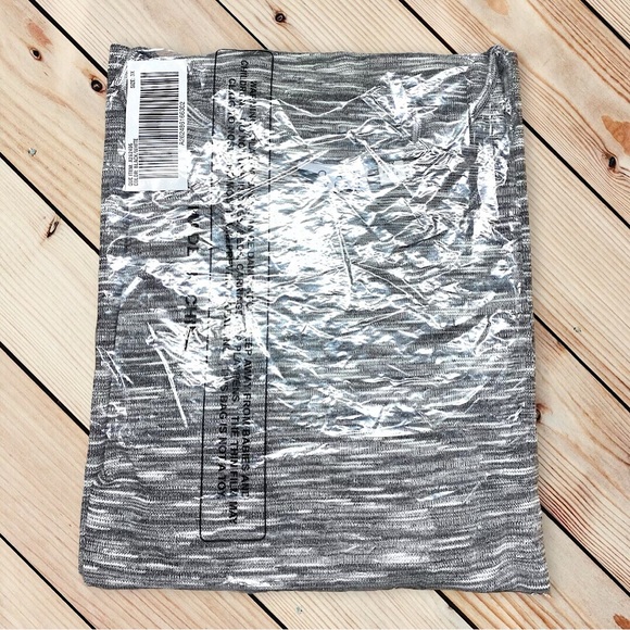 Joan Rivers Heathered Space-Dyed Knit Tank, NWT Black/White A262486 - Picture 11 of 13